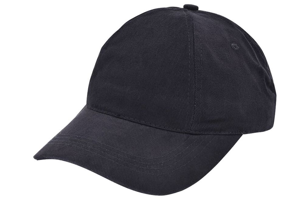 Brushed promo cap - met logo of onbedrukt bestellen - Zwart (Black) / Zwart