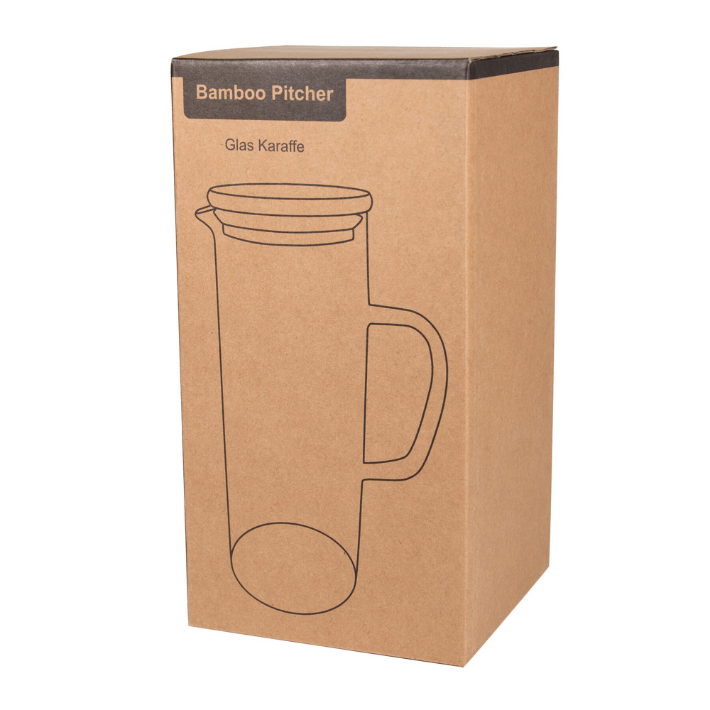 BAMBOO PITCHER - Glazen karaf - kopen of bedrukken
