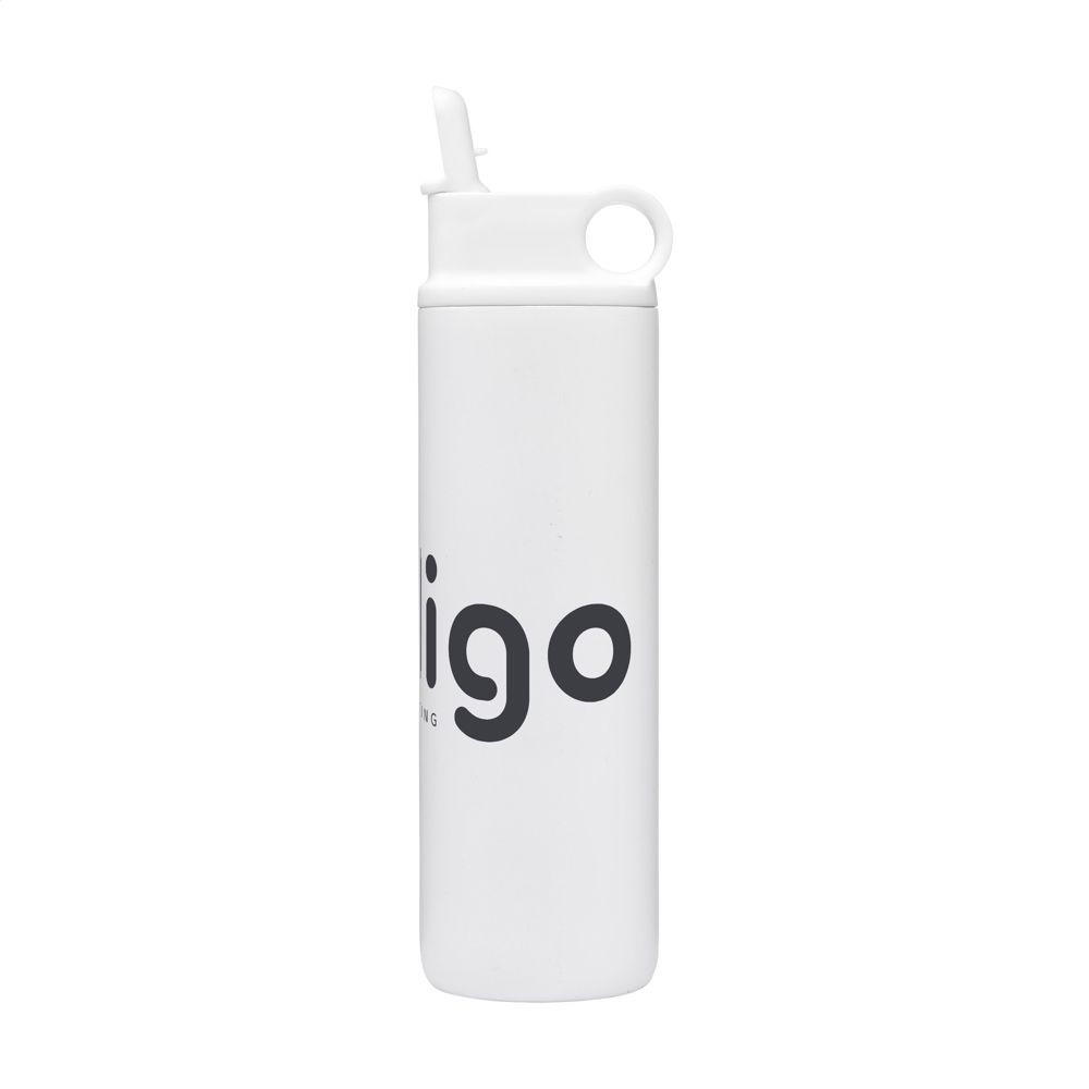 Bonny RCS Recycled Steel Sportflask 800 ml drinkfles - met logo of onbedrukt bestellen - Wit