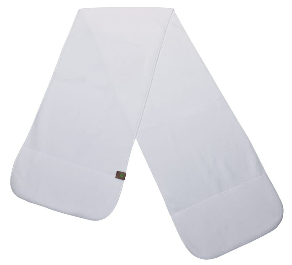 100% rPET sjaal - voor bedrijven en relatiegeschenken - Wit (WHITE) / Wit