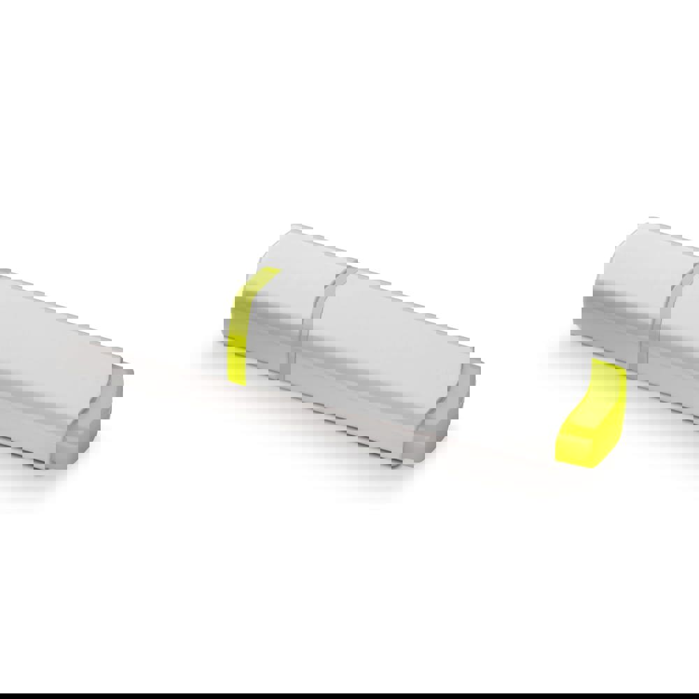 Tekstmarker - kopen of bedrukken - Wit / Geel