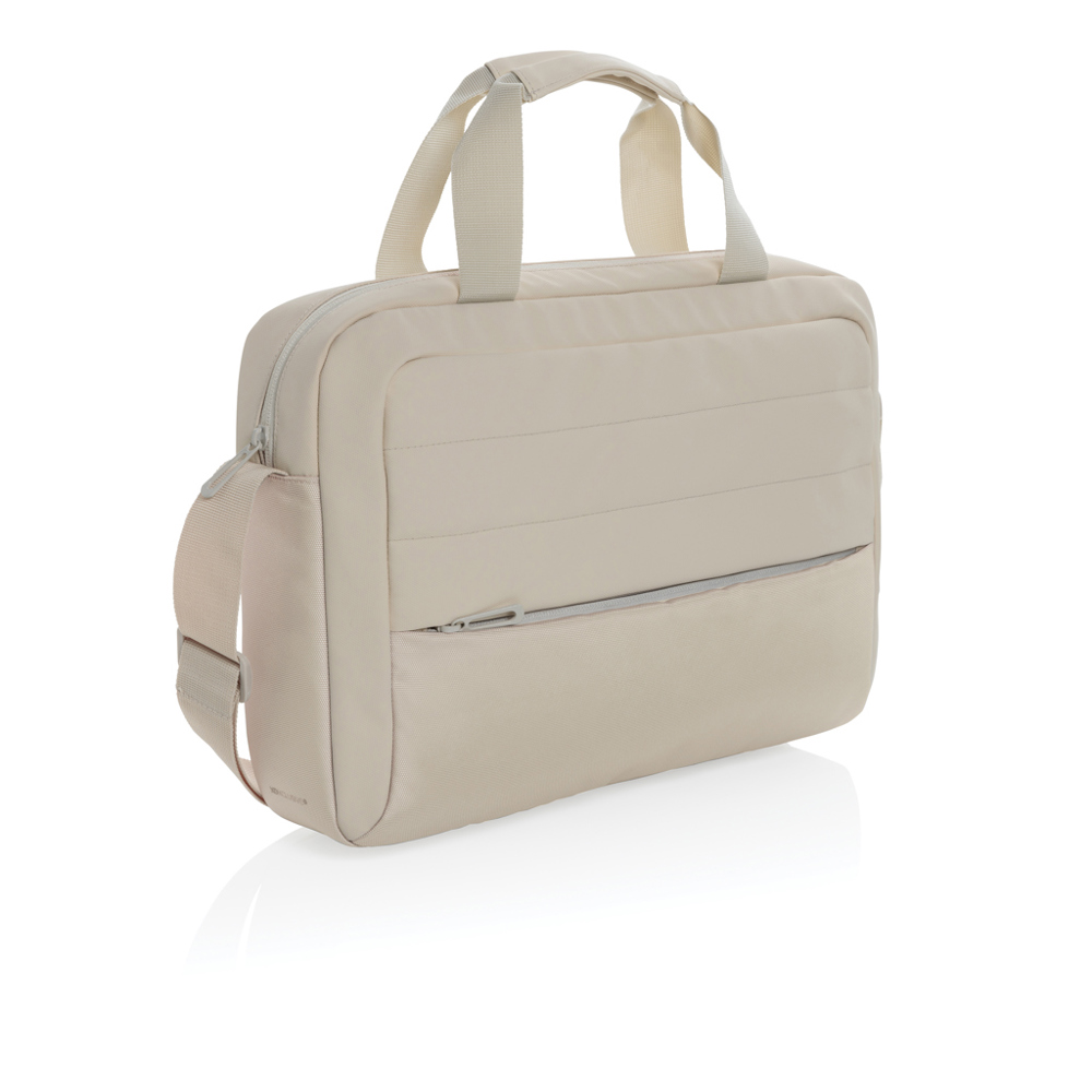 Armond AWARE™ RPET 15.6" laptoptas - bedrukt of onbedrukt verkrijgbaar - beige (± PMS Warm Grey 1)