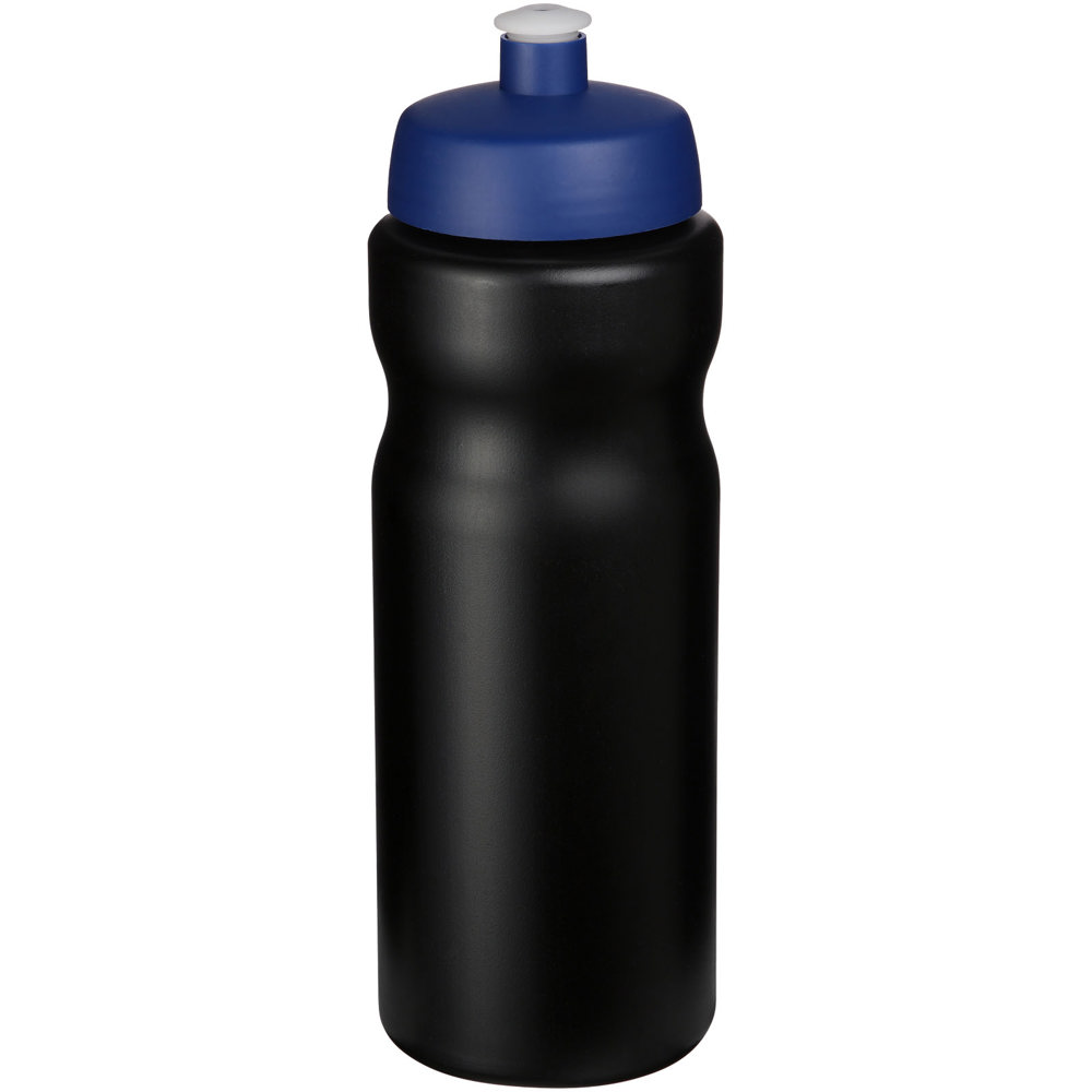 Baseline® Plus drinkfles van 650 ml - bedrukt of onbedrukt verkrijgbaar - Blauw, Zwart
