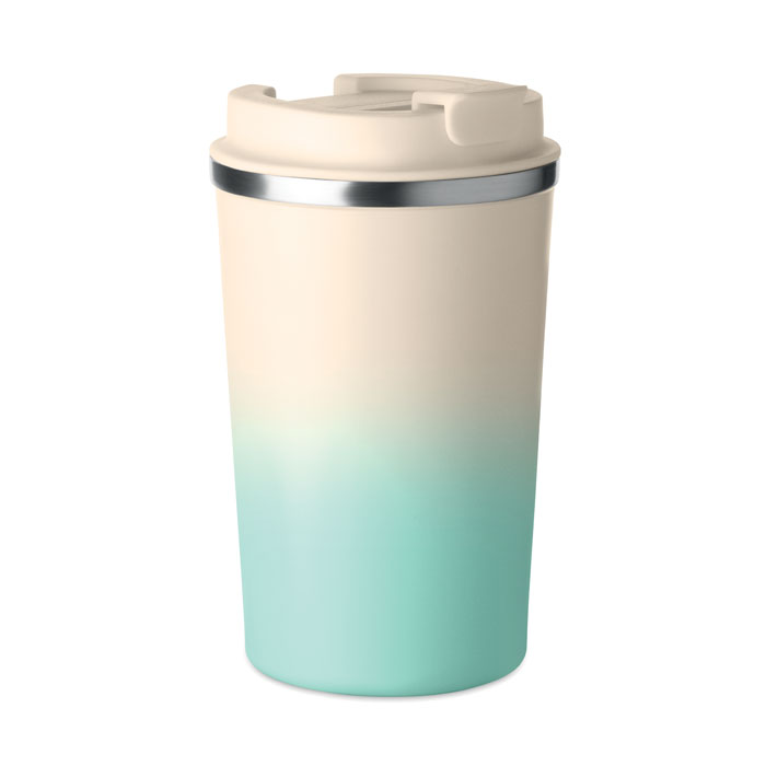 BRACE GRADIENT - Dubbelwandige beker 350ml - kopen of bedrukken - Mintgroen