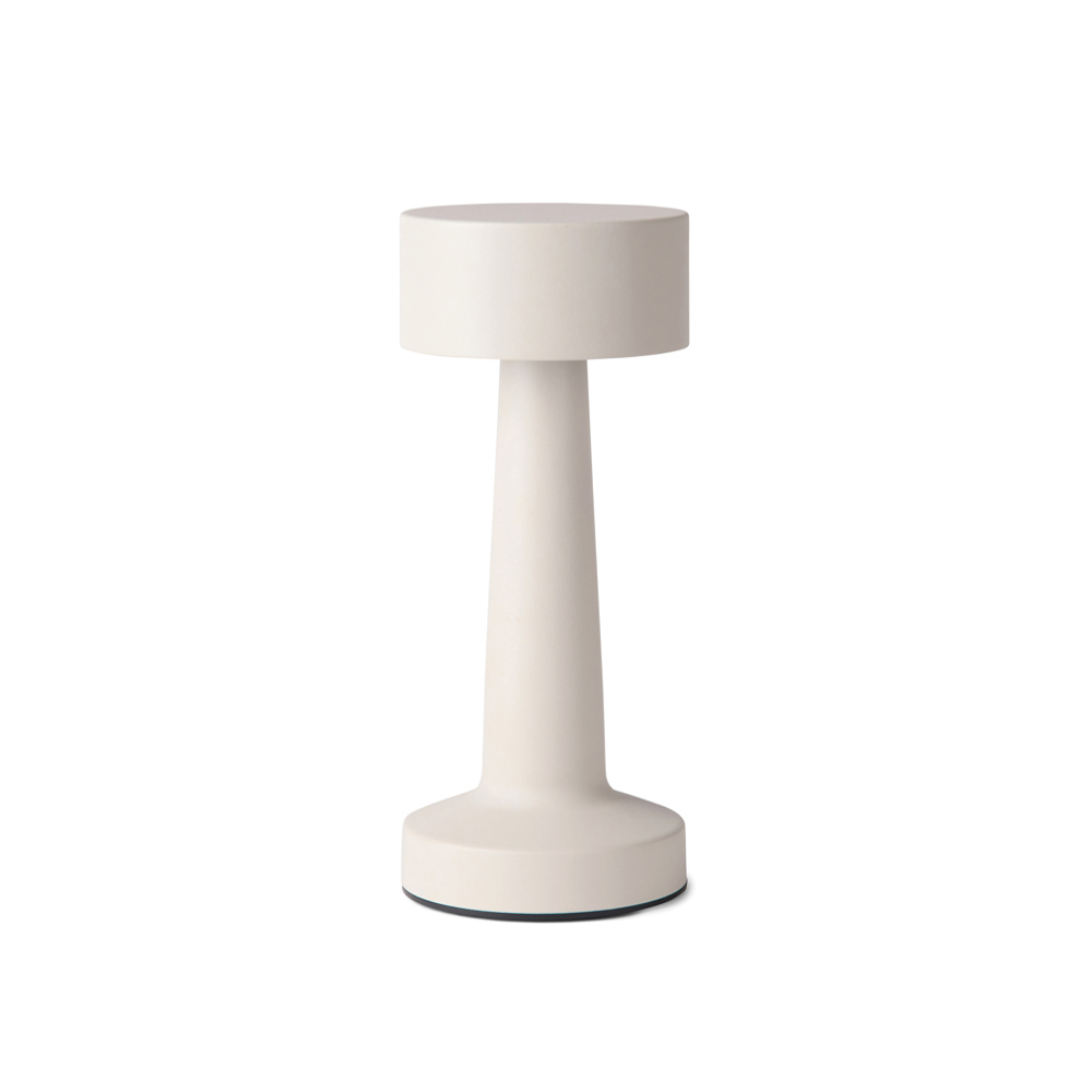VINGA Maris RCS recycled ABS tafel lamp - met logo of onbedrukt bestellen - beige (± PMS Warm Grey 2)