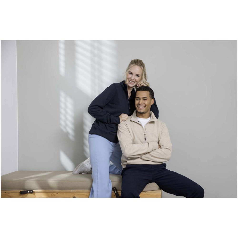 Tin uniseks Aware™ gerecyclede trui met kwartrits - kopen of bedrukken