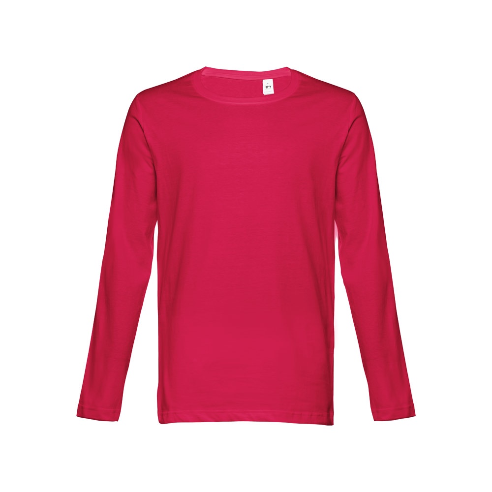 THC BUCHAREST. T-shirt met lange mouwen voor mannen - met logo of onbedrukt bestellen - Rood