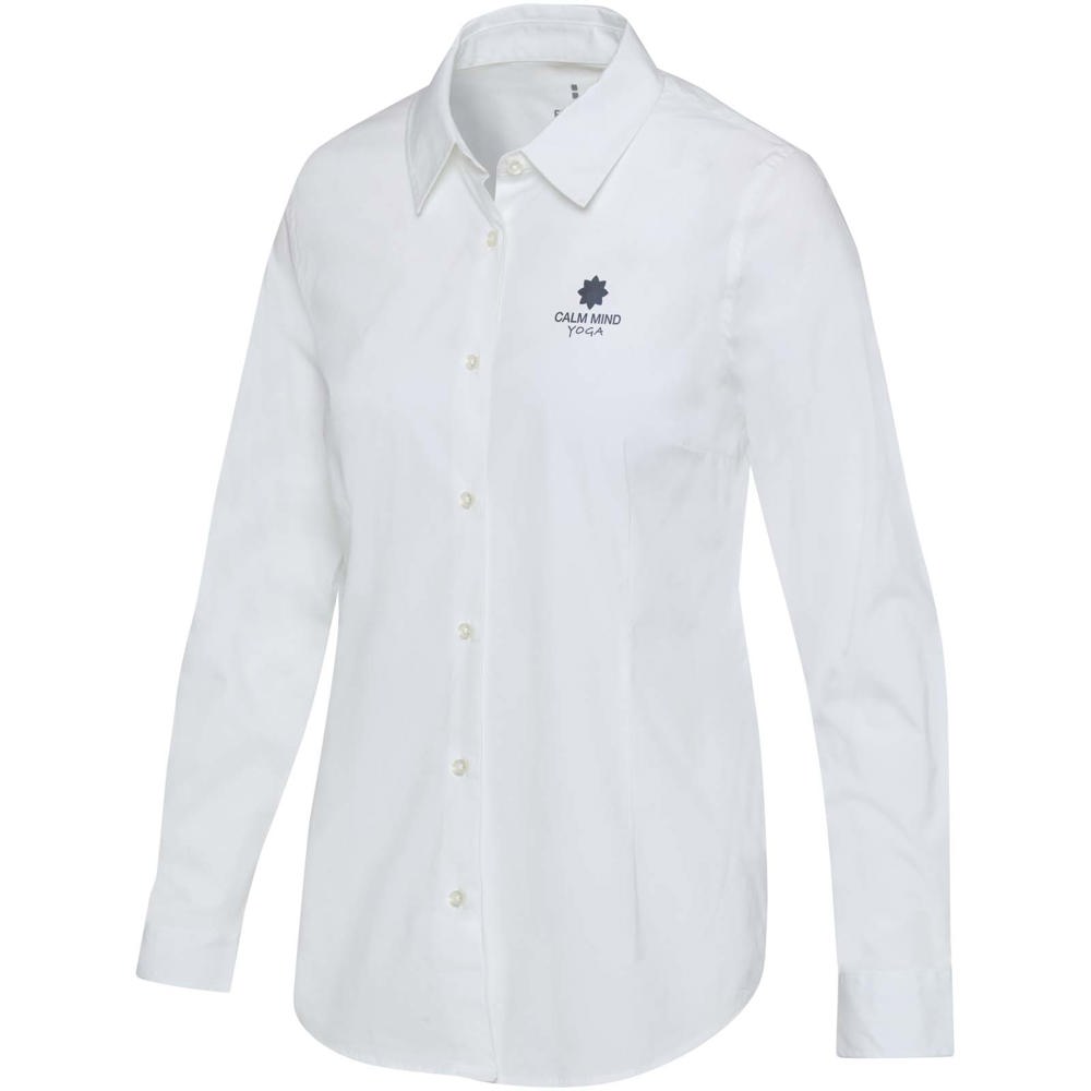 Carnelian poplin damesshirt