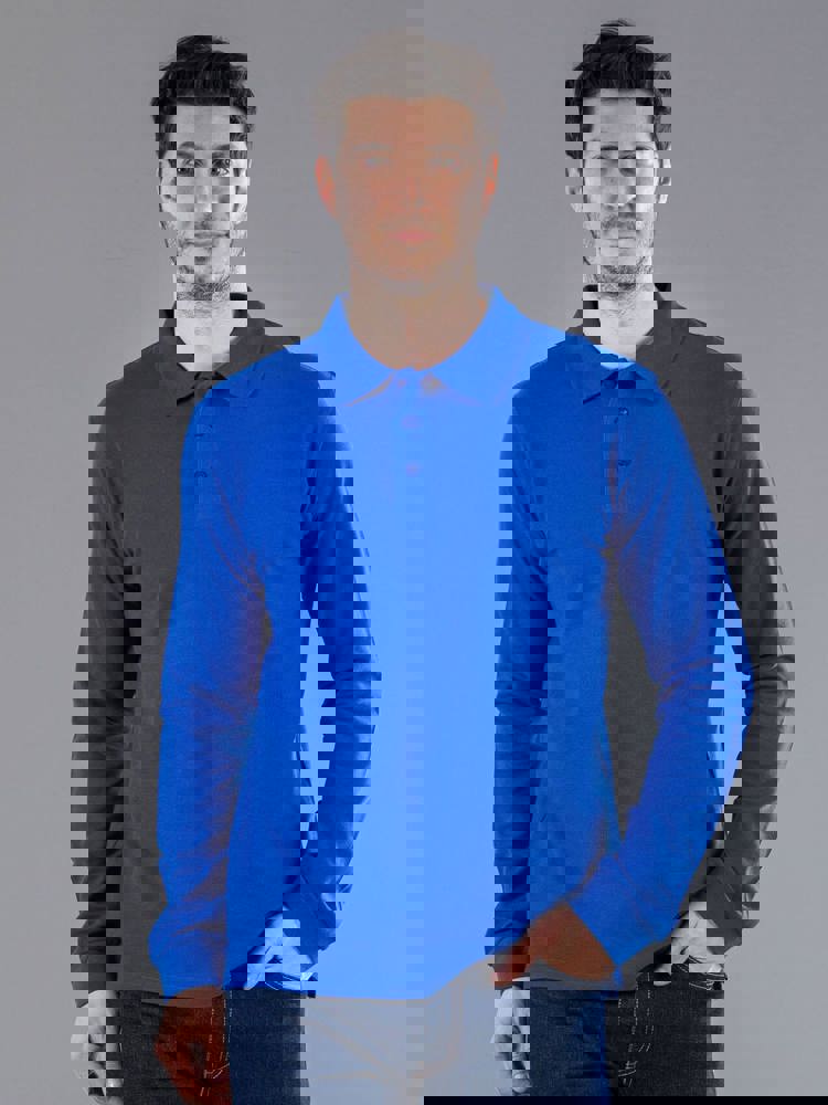 BS Evolution long sleeve polo, 180 gr/m²