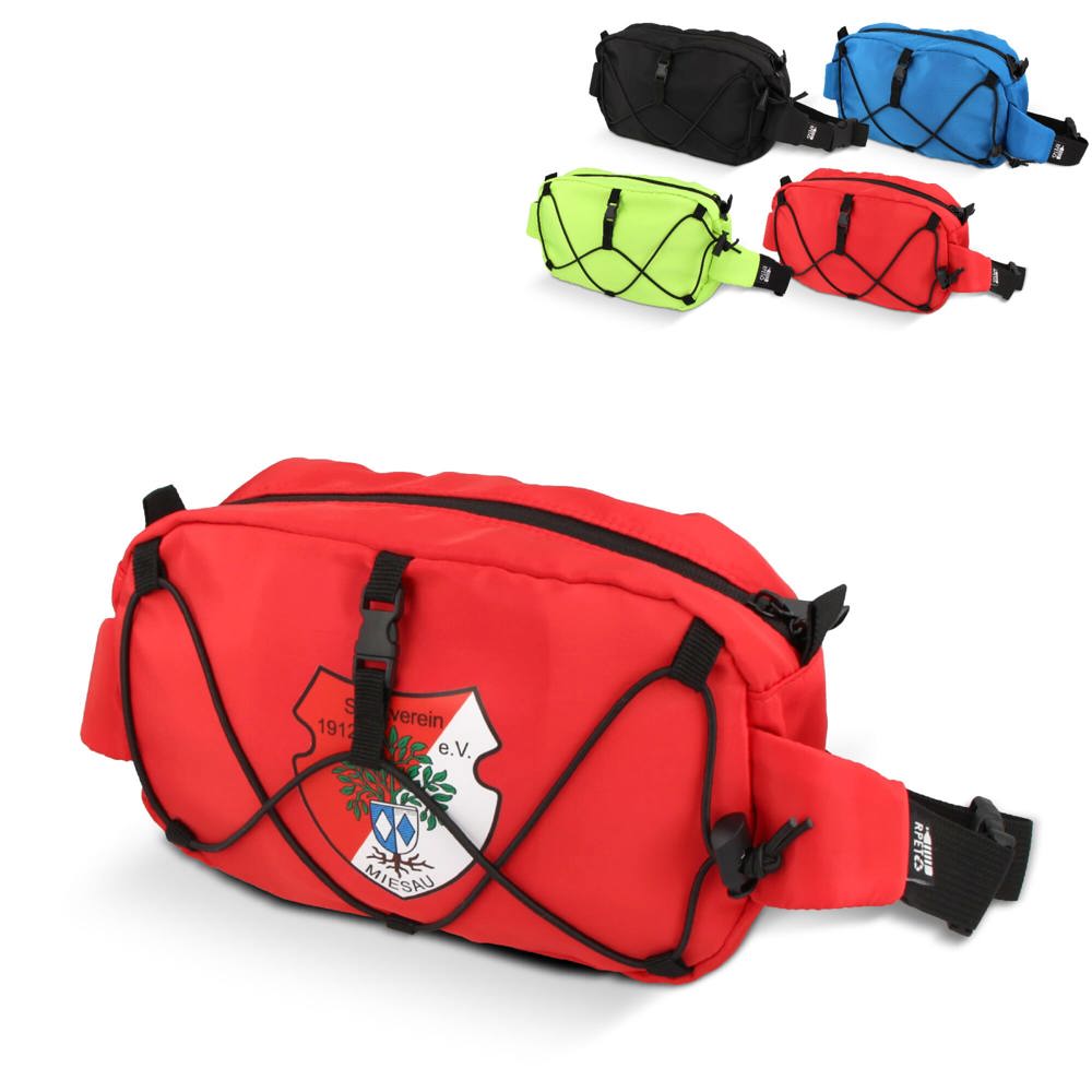 Crossbodytas R-PET met trekkoord - met logo of onbedrukt bestellen