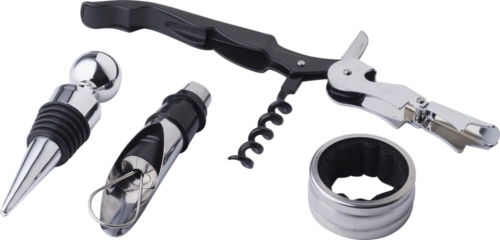 PU met kurklook wijnset Milana