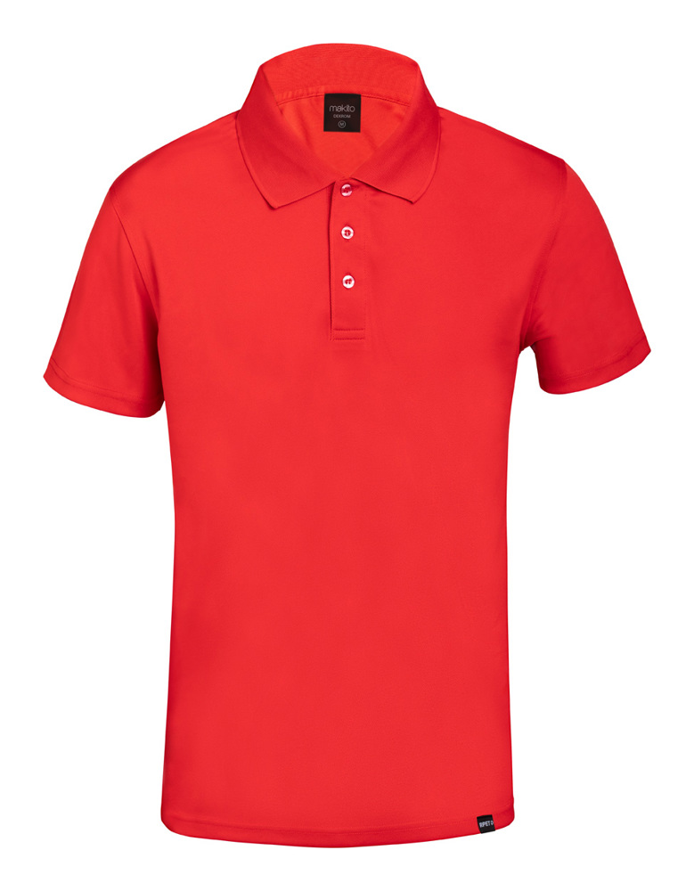 Noran - RPET-poloshirt - voor bedrijven en relatiegeschenken - Rood