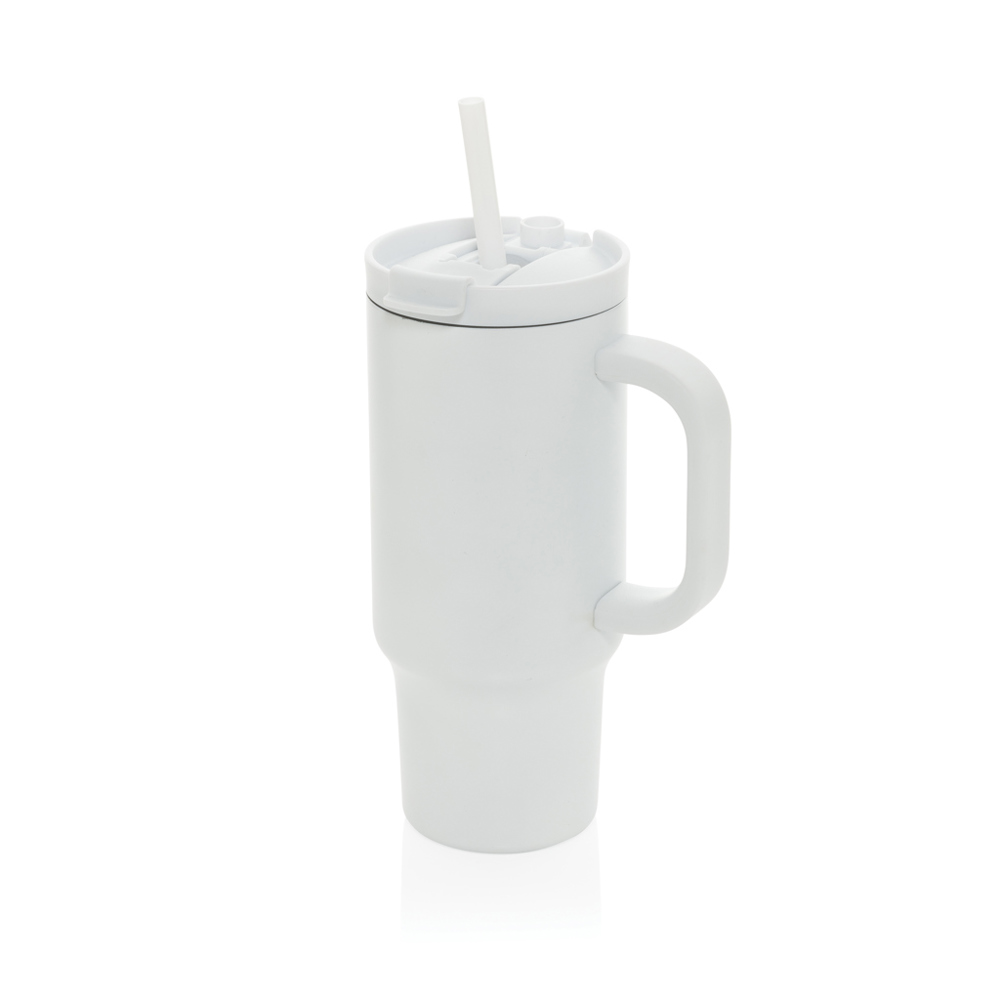 Cruiser RCS recycled lekvrije compacte beker 480ML - voor bedrijven en relatiegeschenken - wit (± PMS White)