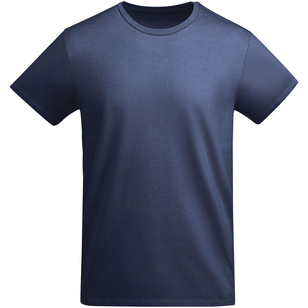 Breda biologisch katoenen herenshirt met korte mouwen - voor bedrijven en relatiegeschenken - Marineblauw