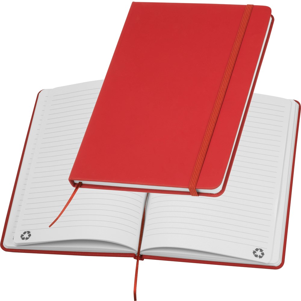 A5 notitieboekje van gerecycled papier - kopen of bedrukken - Rood