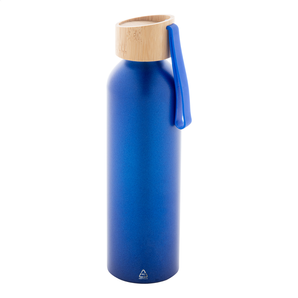 Ralusip Plus - gerecyclede aluminium fles - bedrukt of onbedrukt verkrijgbaar - Blauw