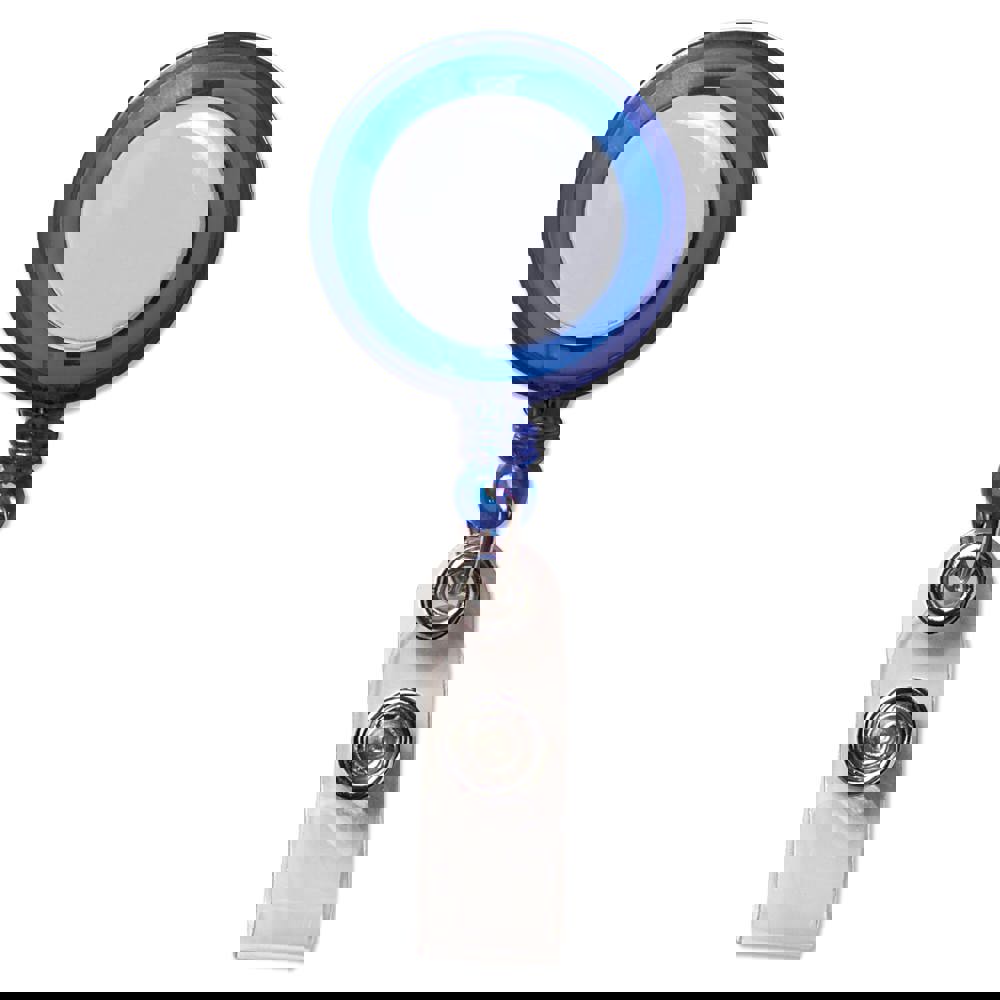 Kaarthouder - voor bedrijven en relatiegeschenken - Transparant / Blauw