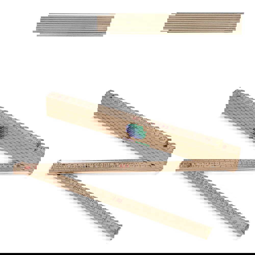 Duimstok hout 2m premium natuurlijk - kopen of bedrukken