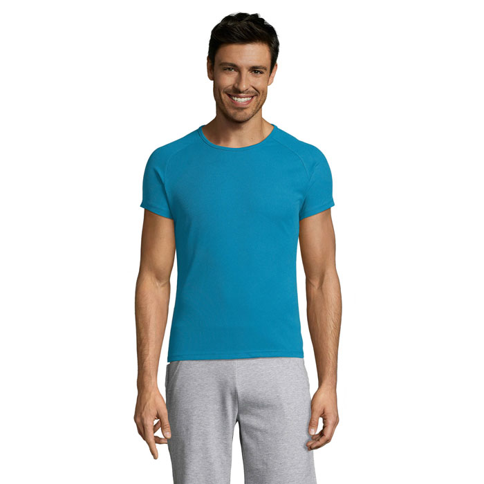 SPORTY - SPORTY HEREN T-Shirt - kopen of bedrukken - Aqua