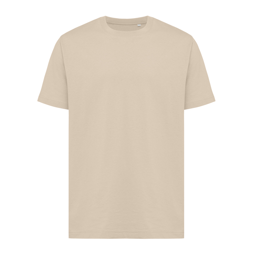 IQONIQ Kakadu relaxed gerecycled katoen t-shirt - met logo of onbedrukt bestellen - desert (± PMS 14-0708 TCX)