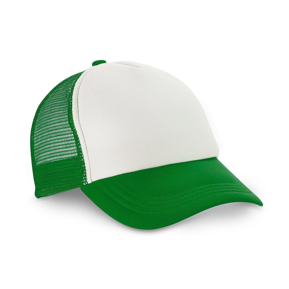 NICOLA. Polyester en mesh pet (150 g/m²) - met logo of onbedrukt bestellen - groen