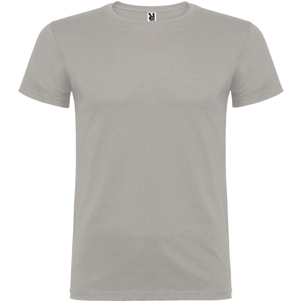 Beagle herenshirt met korte mouwen - met logo of onbedrukt bestellen - Parelgrijs