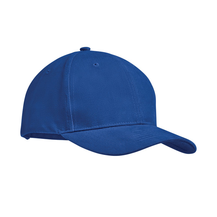 TEKAPO - 6 PANELEN BASEBALLPET 270G/M² - bedrukt of onbedrukt verkrijgbaar - Royal Blauw