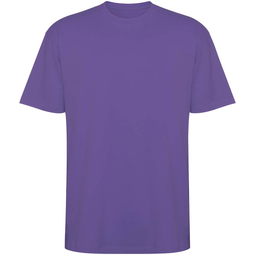 Bull oversized unisex T-shirt met korte mouwen - voor bedrijven en relatiegeschenken - Iers paars