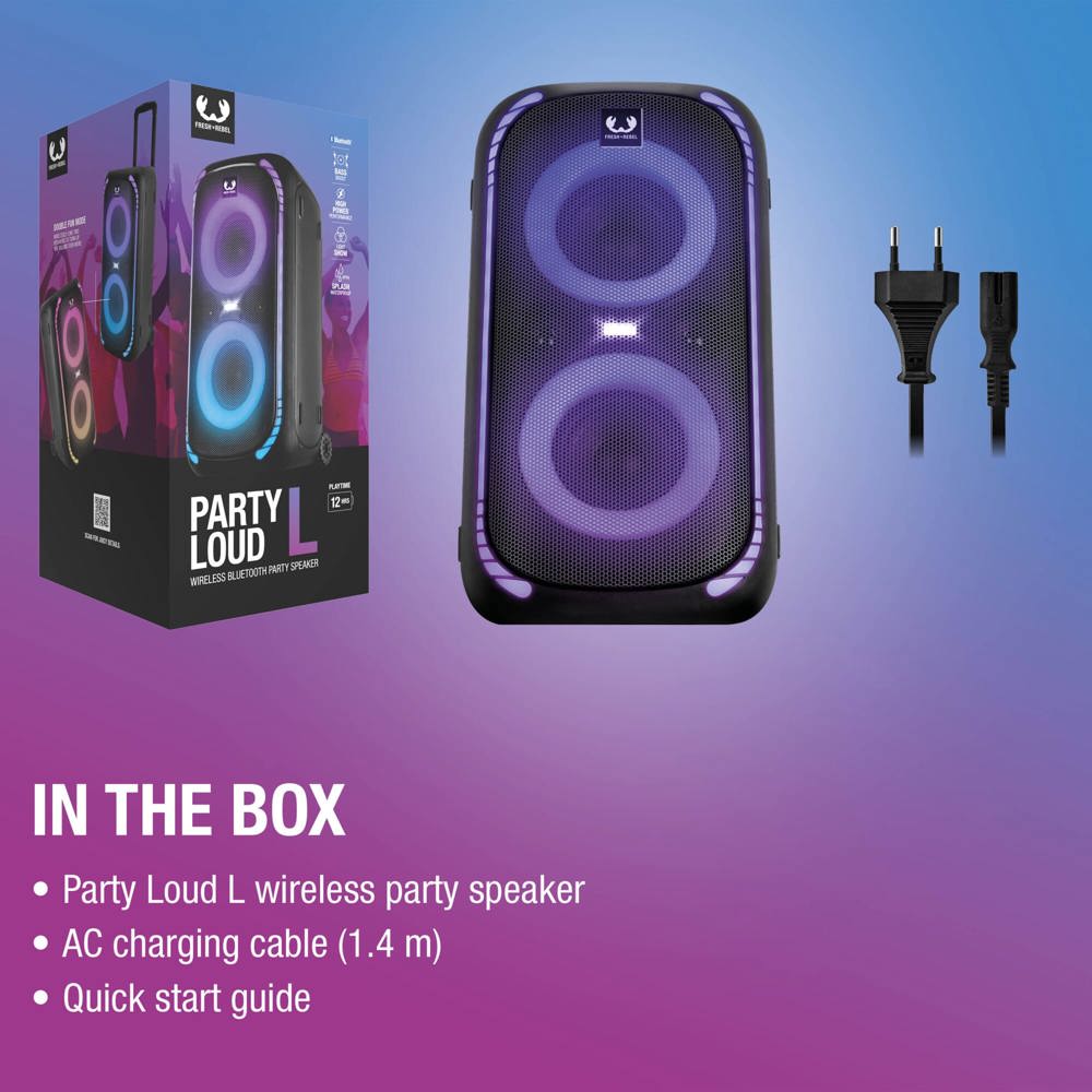 Fresh 'n Rebel Party Loud L Draadloze Speaker 640W