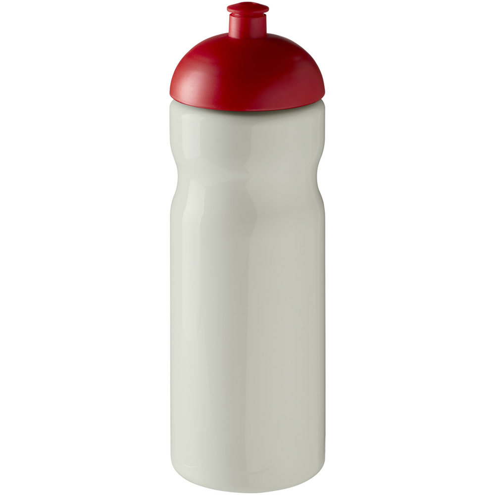 H2O Active® Eco Base 650 ml sportfles met koepeldeksel - met logo of onbedrukt bestellen - Ivoorwit, Rood