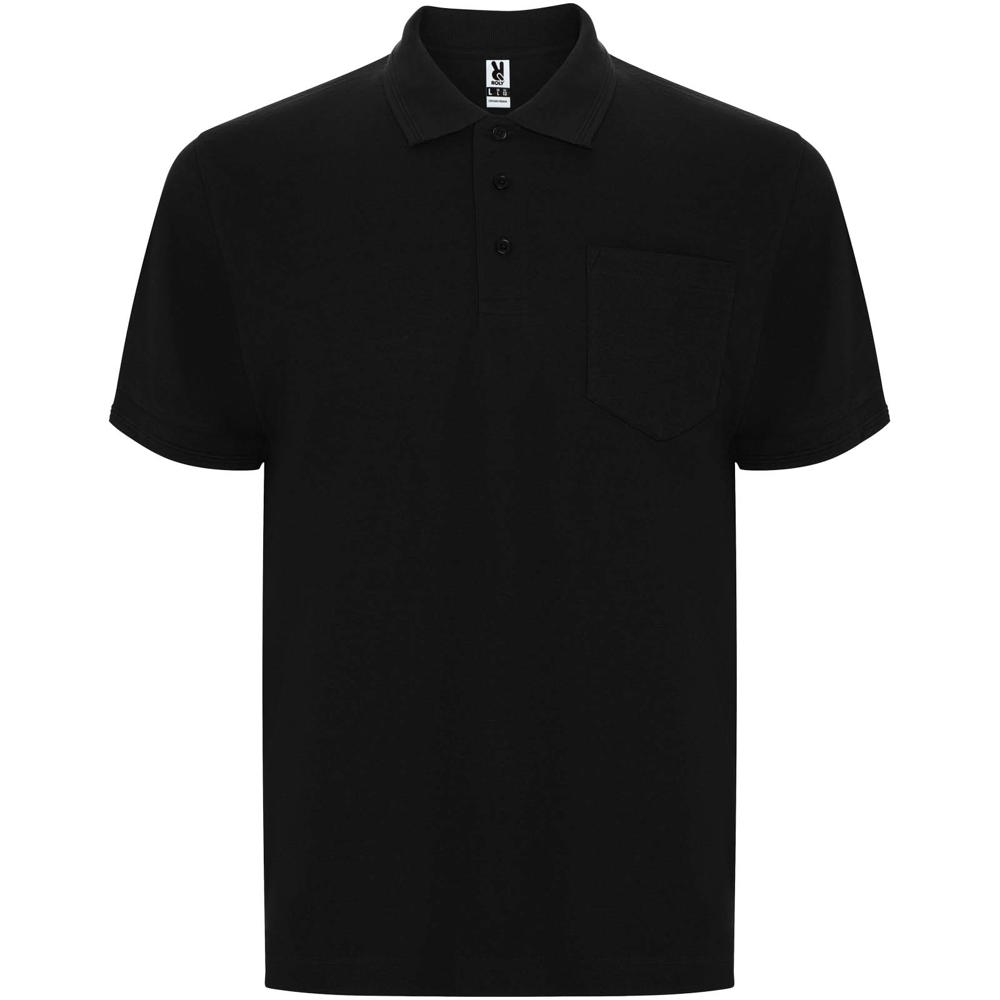 Centauro Premium unisex polo met korte mouwen - voor bedrijven en relatiegeschenken - Zwart