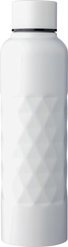 Gerecycled roestvrijstalen enkelwandige drinkfles (800 ml) Talin - bedrukt of onbedrukt verkrijgbaar - Wit
