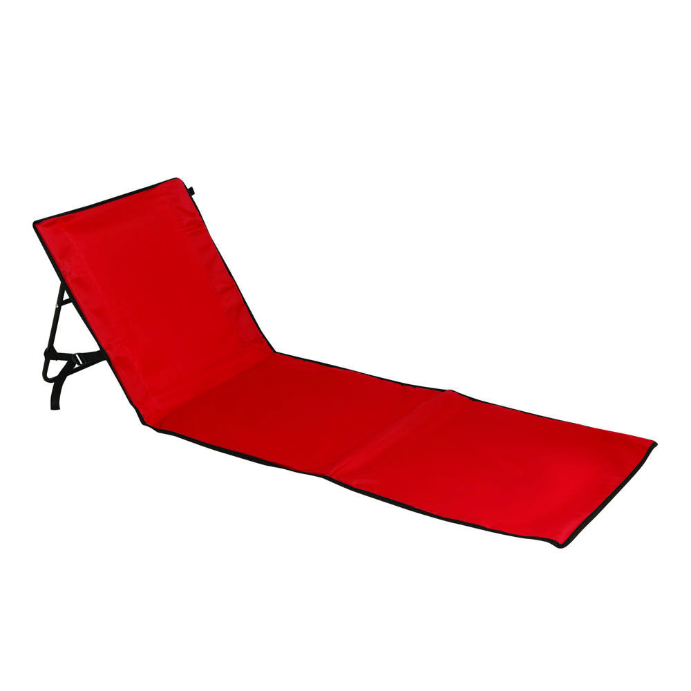 SUNNY BEACH - Opvouwbare strandligstoel - met logo of onbedrukt bestellen - Rood