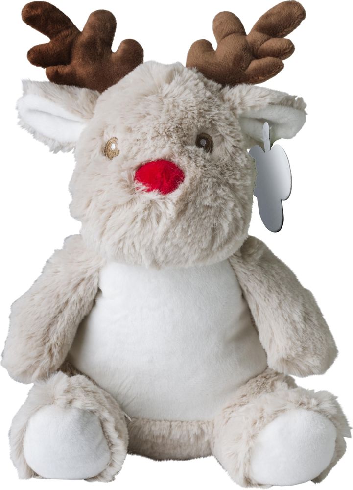 Pluche knuffelrendier Everly - voor bedrijven en relatiegeschenken - custom/multicolor