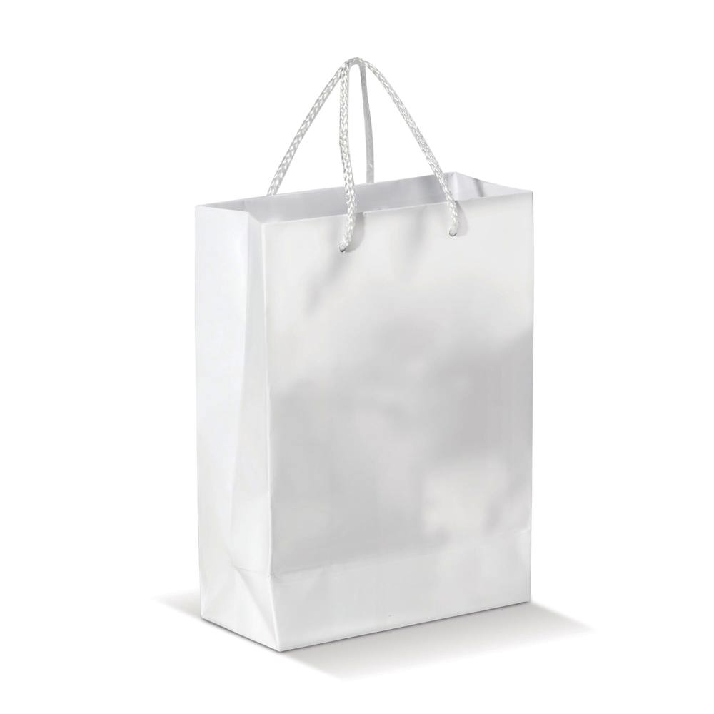 Draagtas papier groot 200g/m2 - voor bedrijven en relatiegeschenken - wit