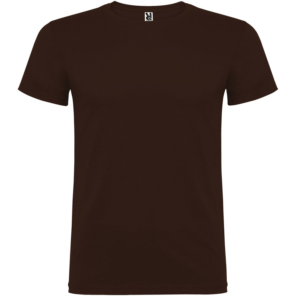 Beagle herenshirt met korte mouwen - met logo of onbedrukt bestellen - Chocolade