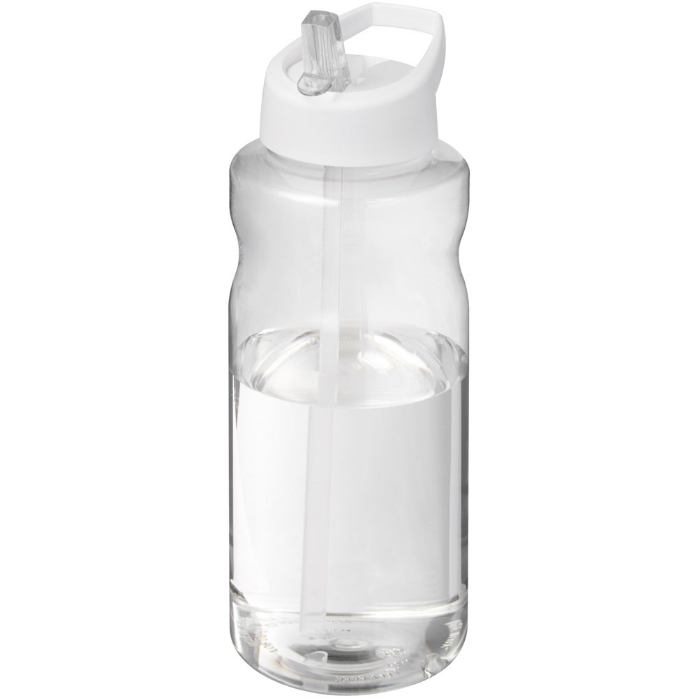 H2O Active® Big Base 1 l drinkfles met tuitdeksel - bedrukt of onbedrukt verkrijgbaar - Wit