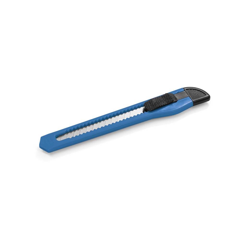 BALIC. Precisiemes met vergrendelingsmechanisme - met logo of onbedrukt bestellen - Blauw