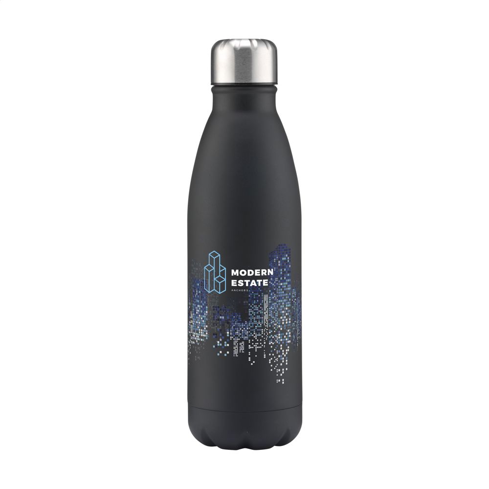 Topflask 750 ml Single Wall drinkfles - voor bedrijven en relatiegeschenken - Zwart