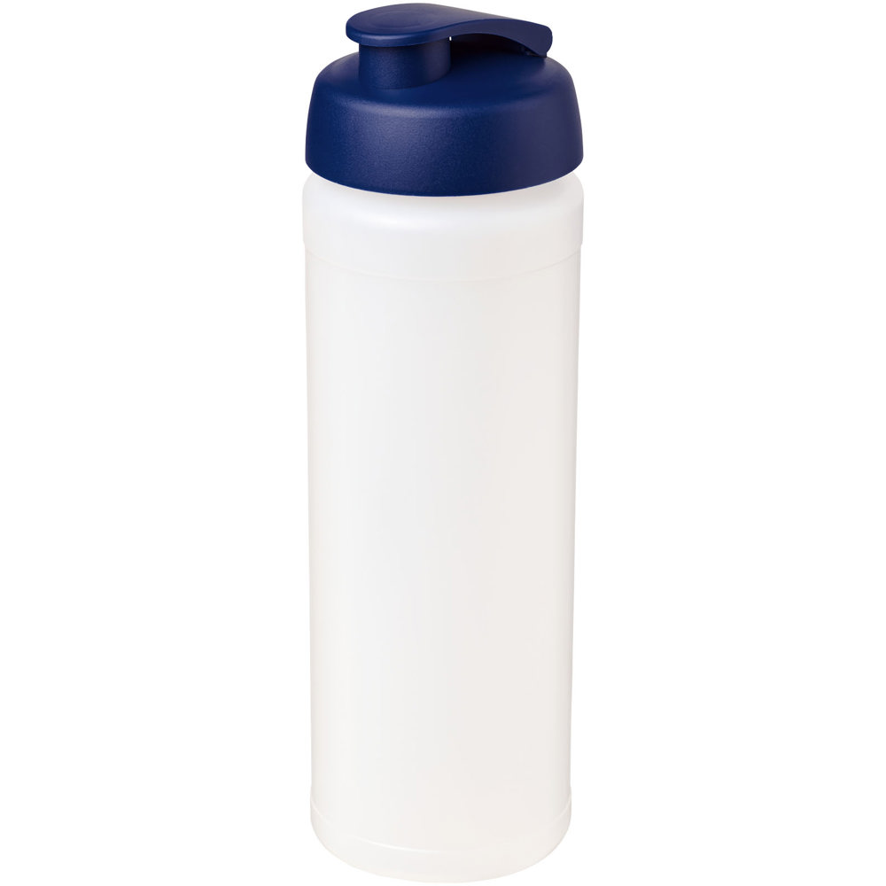 Baseline® Plus grip 750 ml sportfles met flipcapdeksel - kopen of bedrukken - Transparent, Blauw