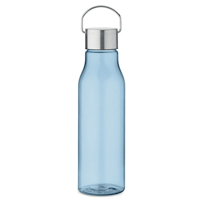 VERNAL - RPET fles met PP dop 600 ml - met logo of onbedrukt bestellen - Transparant Licht Blauw
