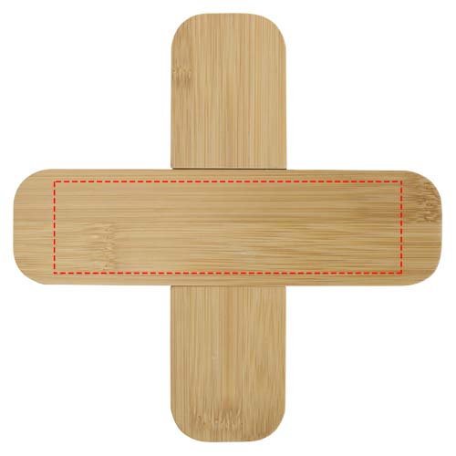 Croc bamboe onderzetter groot