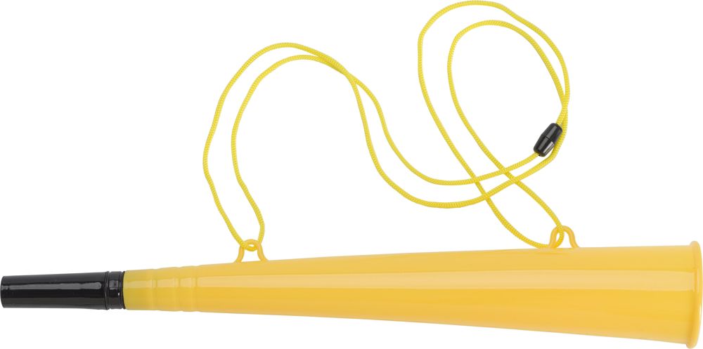 PP stadion toeter Bruce - voor bedrijven en relatiegeschenken - geel