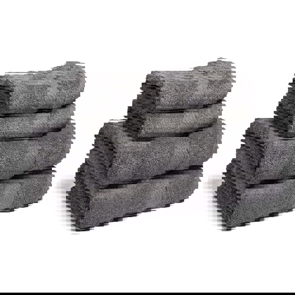 Lord Nelson Fairtrade handdoek 70x130cm set van 3 - voor bedrijven en relatiegeschenken - donker grijs