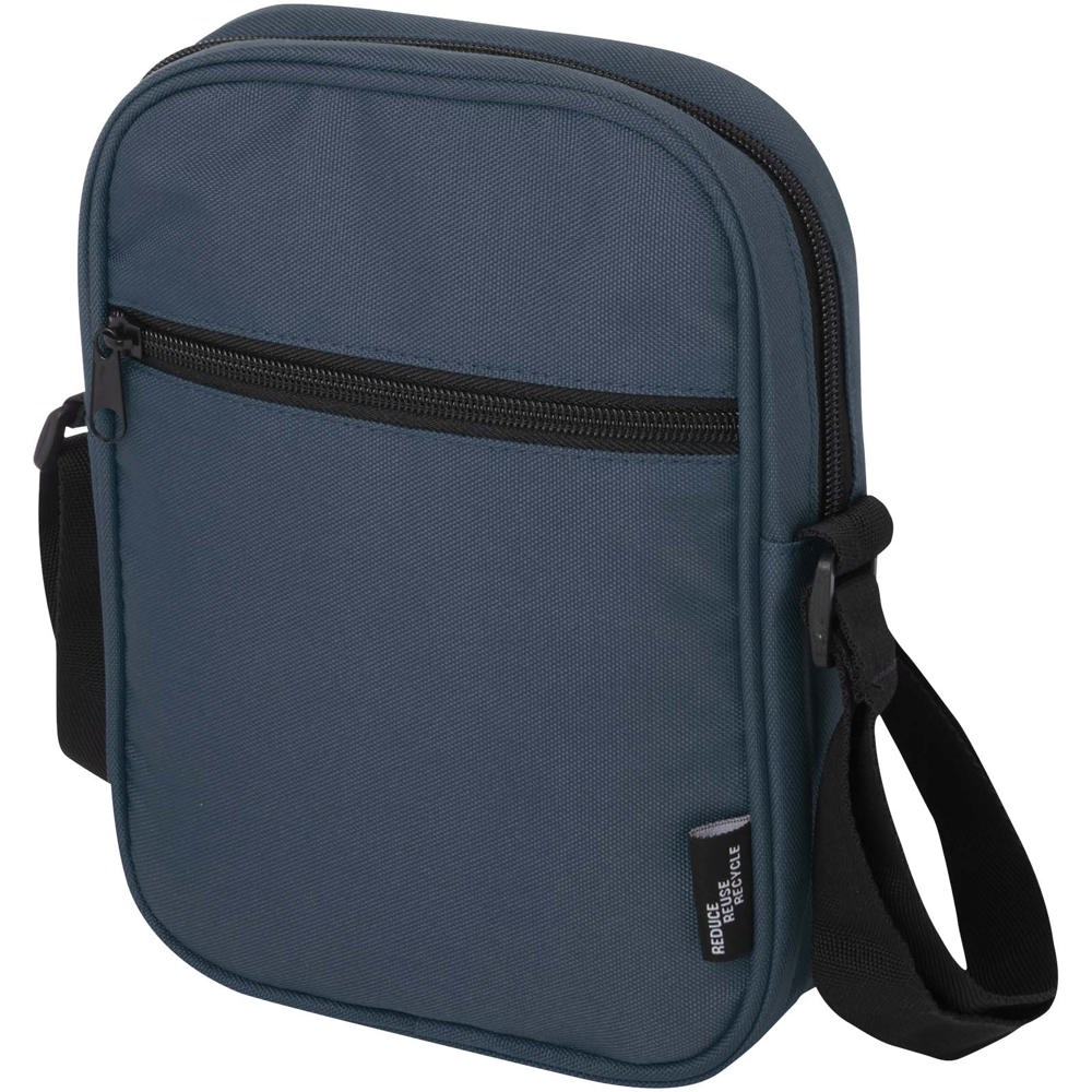 Byron GRS gerecyclede crossbodytas 2 l - bedrukt of onbedrukt verkrijgbaar - Hale blauw
