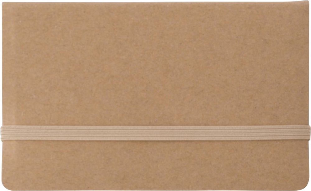 Kartonnen memoboekje Bjorn - kopen of bedrukken - Bruin