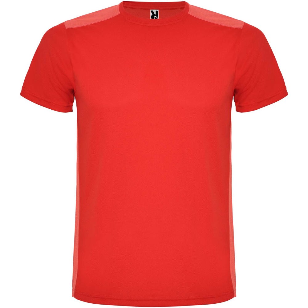 Detroit unisex sportshirt met korte mouwen - voor bedrijven en relatiegeschenken - Rood