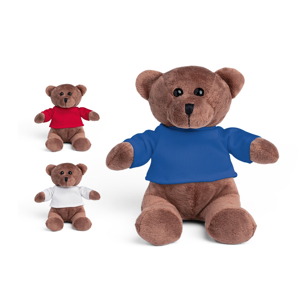 BEAR. Pluchen teddybeer met t-shirt aan - kopen of bedrukken