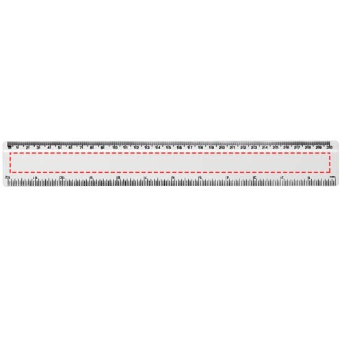 Refari liniaal van 30 cm van gerecycled plastic
