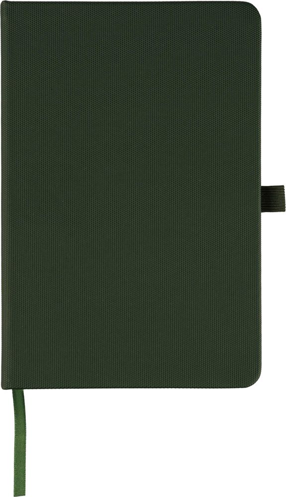 rPET 600D polyester notitieboek Elena - bedrukt of onbedrukt verkrijgbaar - Groen